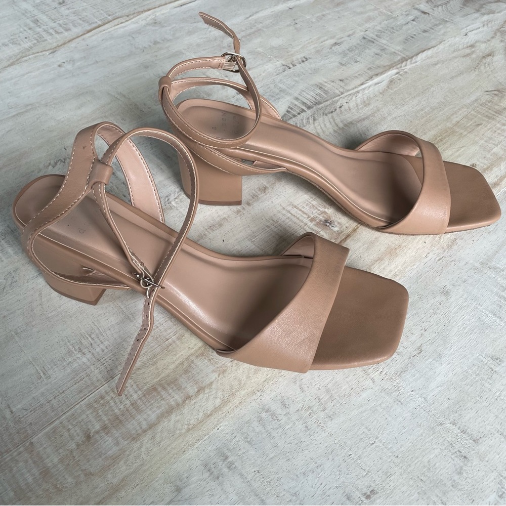 A New Day Nude Block Heel Shoes